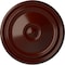Ekena Millwork Reece Ceiling Medallion (Fits Canopies up to 2 3/8"), Hand-Painted Brushed Mahogany, 12"OD x 1 3/4"P CM12REBMF - alternate 1
